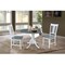 International Concepts Square 42 in Dual Drop Leaf Table, 2 San Remo Side Chairs, White/Heather Gray, 42 in W, 42 in L, Wood K05-42DP-C10P - alternate 6